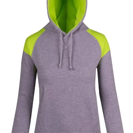 Picture of RAMO, Ladies Shoulder Contrast Panel Hoodie